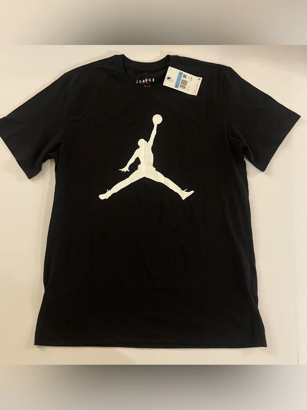 Jordan Black Tee with White Jumpman Graphic